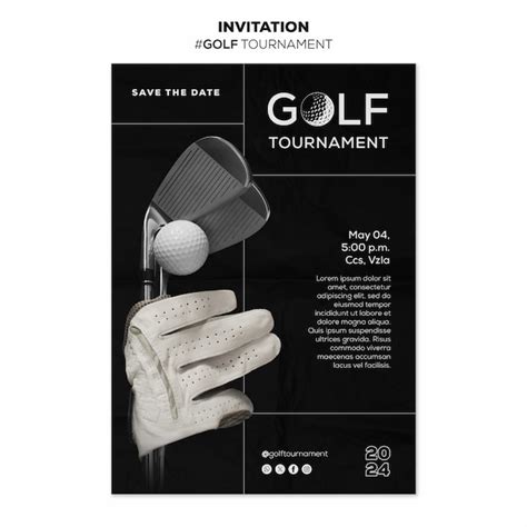 Golf Tournament Invitation Template .